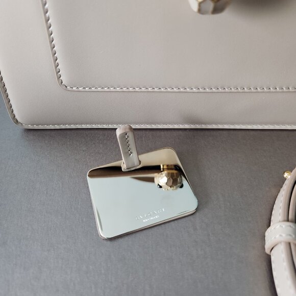 NEW Bvlgari Beige Serpenti Forever Medium Top Bag Timeless Day-to-Night Bag - Picture 3 of 11